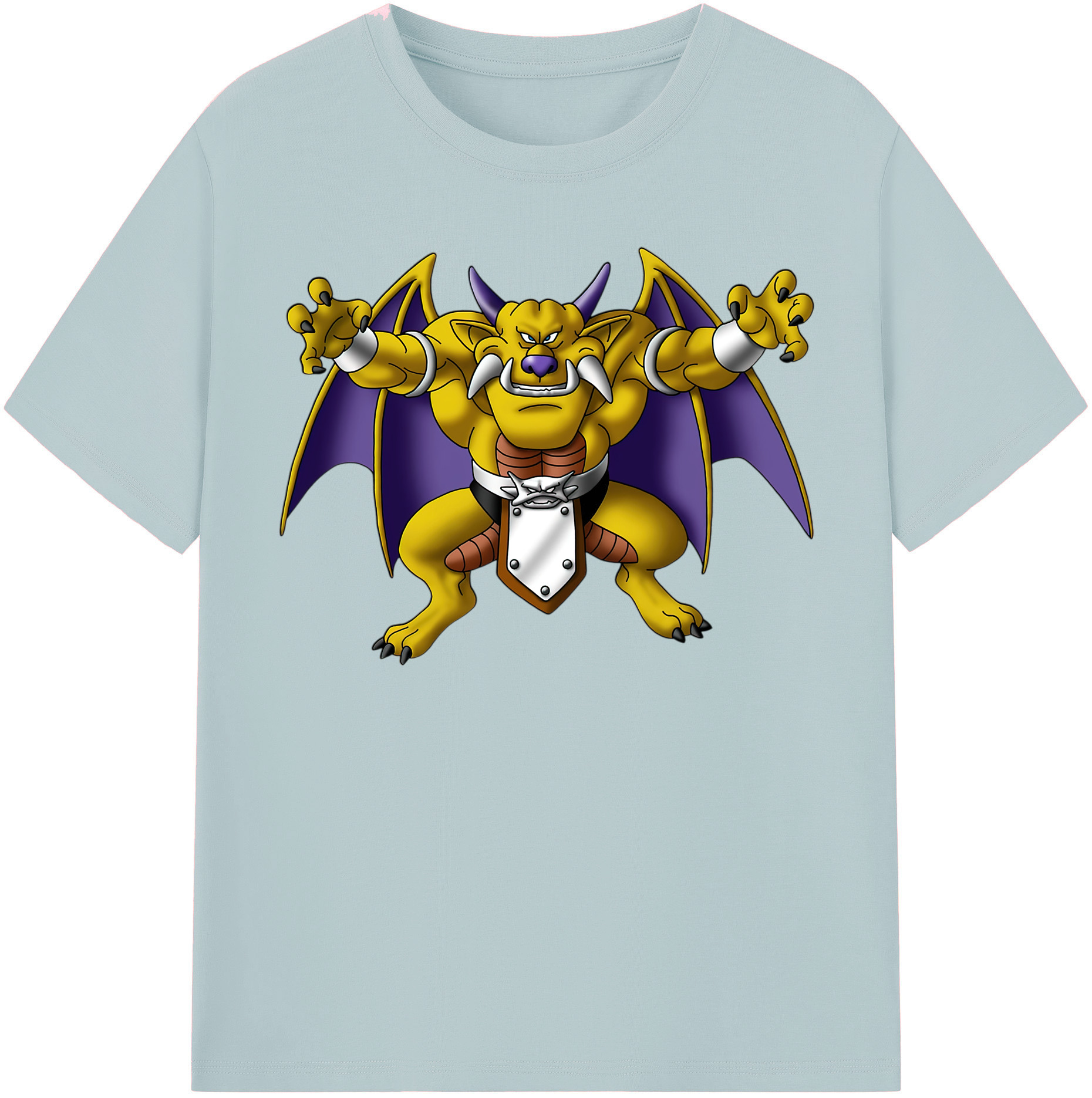 （画像用） ドラゴンクエスト Doragon Kuesuto Dragon Quest 綿100％半袖Tシャツ（フロントプリント）